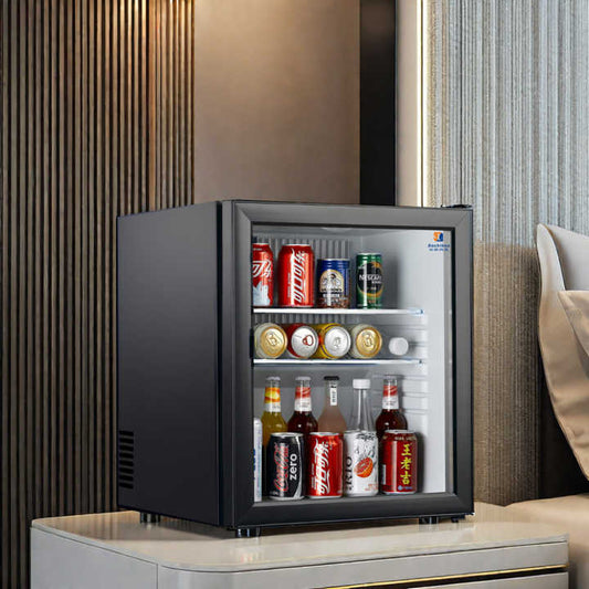 Sleek 60L Mini Glass Refrigerator™